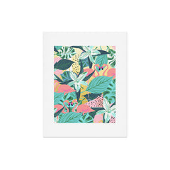 83 Oranges Flamingo Tropical Art Print