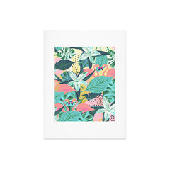 83 Oranges Flamingo Tropical Art Print