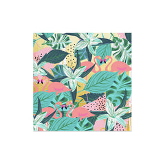 83 Oranges Flamingo Tropical Art Print