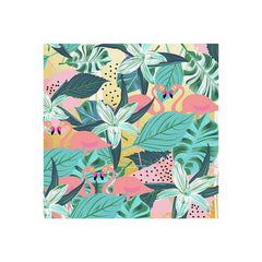 83 Oranges Flamingo Tropical Art Print