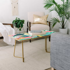 83 Oranges Flamingo Tropical Coffee Table