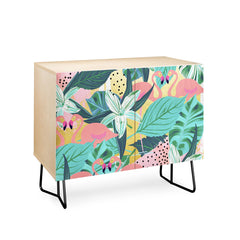 83 Oranges Flamingo Tropical Credenza