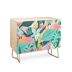 83 Oranges Flamingo Tropical Credenza