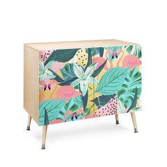 83 Oranges Flamingo Tropical Credenza