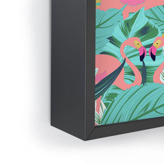 83 Oranges Flamingo Tropical Framed Mini Art Print