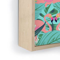 83 Oranges Flamingo Tropical Framed Mini Art Print