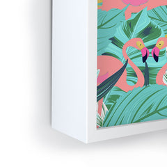 83 Oranges Flamingo Tropical Framed Mini Art Print