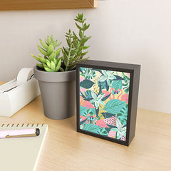 83 Oranges Flamingo Tropical Framed Mini Art Print