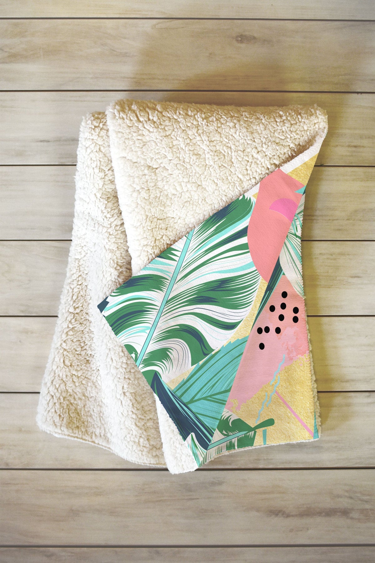 83 Oranges Flamingo Tropical Fleece Throw Blanket