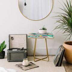 83 Oranges Flamingo Tropical Side Table