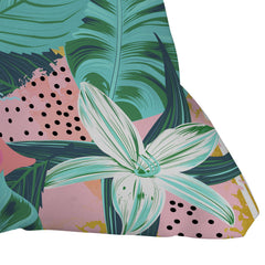 83 Oranges Flamingo Tropical Outdoor Throw Pillow