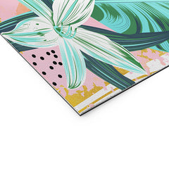 83 Oranges Flamingo Tropical Welcome Mat