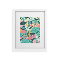 83 Oranges Flamingo Tropical Framed Art Print
