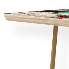 83 Oranges Flamingos on the Beach Wildlife Coffee Table