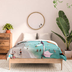 83 Oranges Flamingos on the Beach Wildlife Comforter
