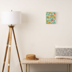 83 Oranges Floral Blush Gold Art Canvas