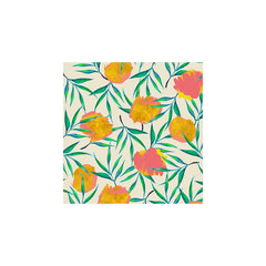 83 Oranges Floral Blush Gold Art Print