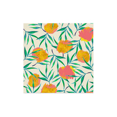 83 Oranges Floral Blush Gold Art Print