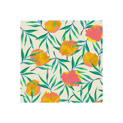 83 Oranges Floral Blush Gold Art Print
