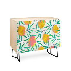 83 Oranges Floral Blush Gold Credenza