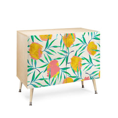 83 Oranges Floral Blush Gold Credenza
