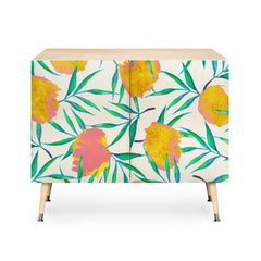 83 Oranges Floral Blush Gold Credenza