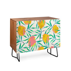 83 Oranges Floral Blush Gold Credenza