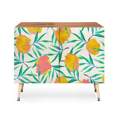 83 Oranges Floral Blush Gold Credenza