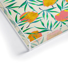 83 Oranges Floral Blush Gold Acrylic Tray