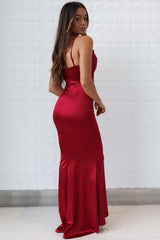Hollywood Formal Gown - Wine Red