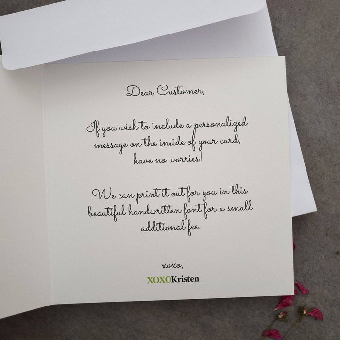 A Big Christmas Thank you Card - XOXOKristen