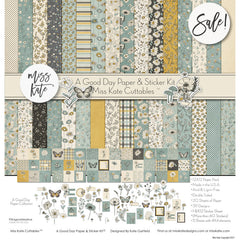 A Good Day-Blue- Paper & Sticker Kit 12X12 (Ds)