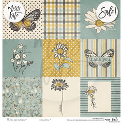 A Good Day-Blue- Paper & Sticker Kit 12X12 (Ds)