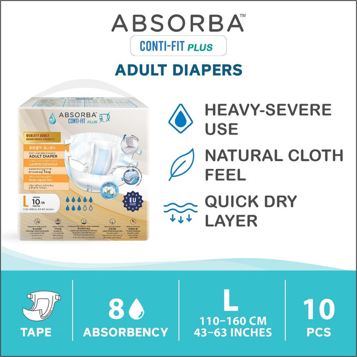 ABSORBA Plus Adult Diapers