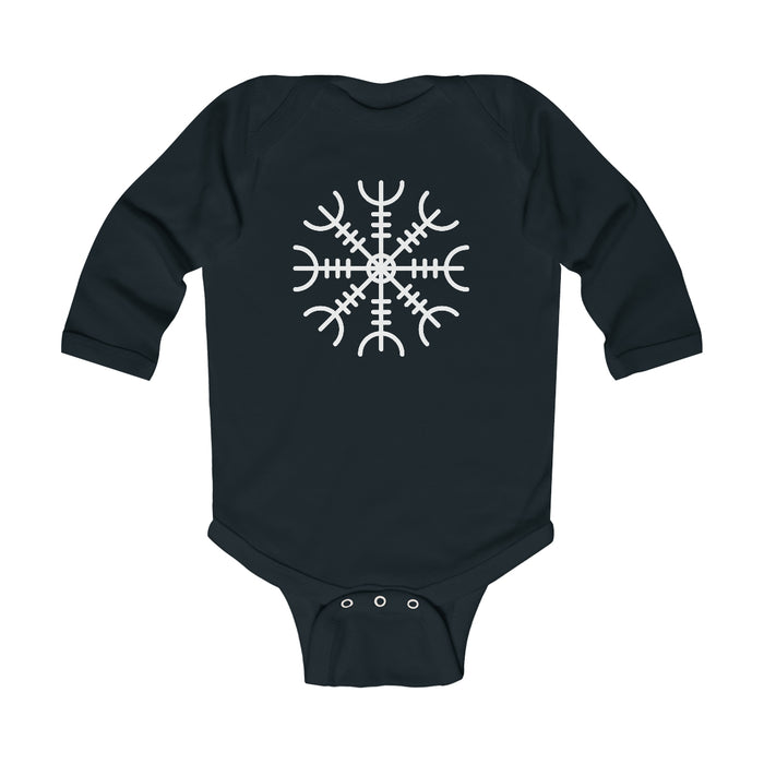 Ægishjálmr Helm of Awe Long Sleeve Bodysuit Scandinavian Design Studio