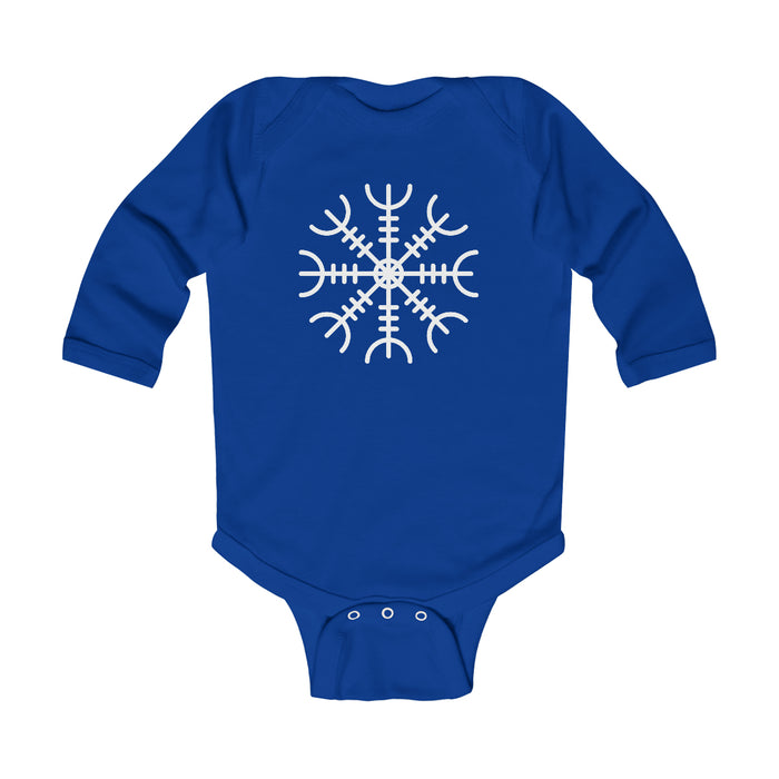 Ægishjálmr Helm of Awe Long Sleeve Bodysuit Scandinavian Design Studio