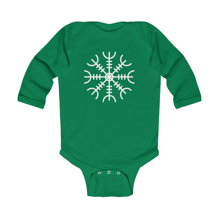 Ægishjálmr Helm of Awe Long Sleeve Bodysuit Scandinavian Design Studio