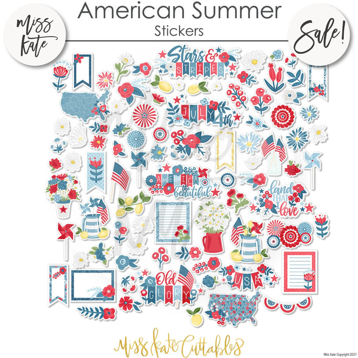 American Summer - Paper & Sticker Kit 12X12 (Ds)
