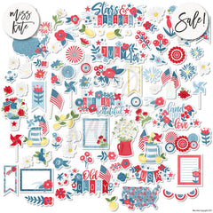 American Summer - Paper & Sticker Kit 12X12 (Ds)