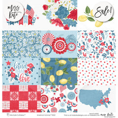 American Summer - Paper & Sticker Kit 12X12 (Ds)