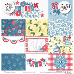 American Summer - Paper & Sticker Kit 12X12 (Ds)