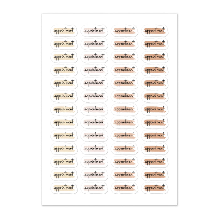 Appointment Planner Sticker Sheet - Neutral Theme