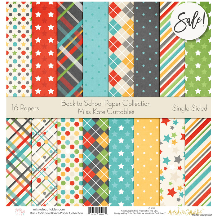 Back To School - Paper Pack 12X12 (Ss)