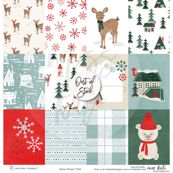 Alpine Village - Paper & Sticker Kit 12X12 (Ds)