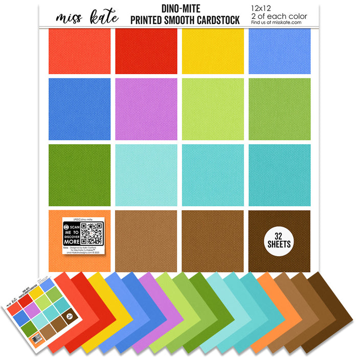 Bargain Bin - Dino Mite - Printed Smooth Cardstock Single-Sided