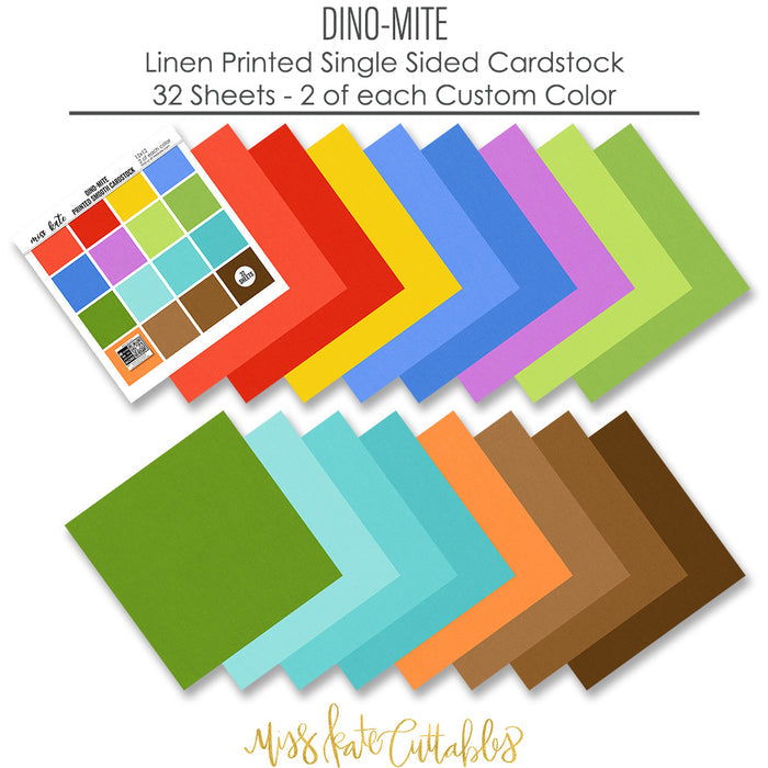 Bargain Bin - Dino Mite - Printed Smooth Cardstock Single-Sided