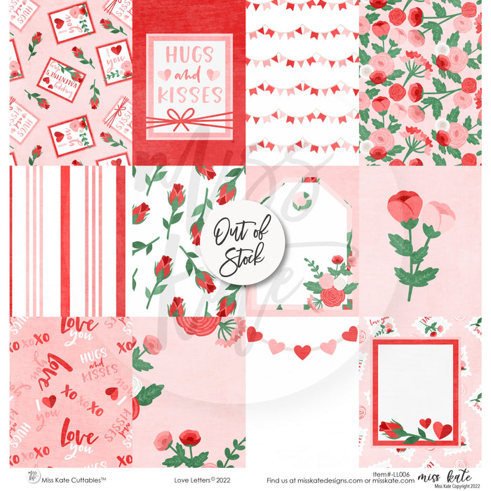 Love Letters - Paper & Sticker Kit 12X12 (Ds)