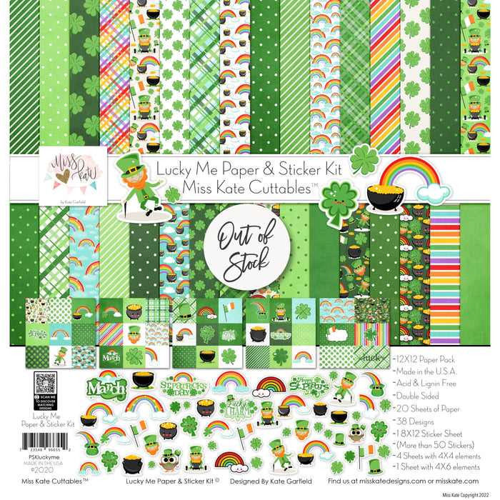 Lucky Me - For St. Patricks Day Paper & Sticker Kit 12X12 (Ds)