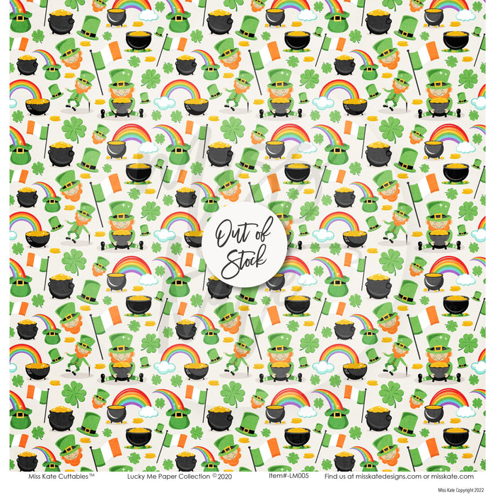 Lucky Me - For St. Patricks Day Paper & Sticker Kit 12X12 (Ds)