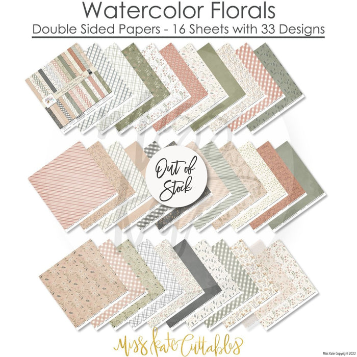 Watercolor Florals - Paper Pack 12X12 (Ds)